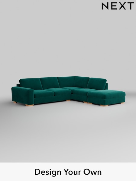 Plush Velvet Easy Clean/Juniper Green Houghton Deep Sit (W44845) | £2,599