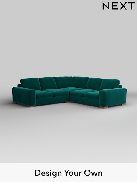 Plush Velvet Easy Clean/Juniper Green Houghton Deep Sit (W44845) | £2,775