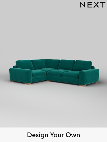 Plush Velvet Easy Clean/Juniper Green Houghton Deep Sit (W44845) | £2,575
