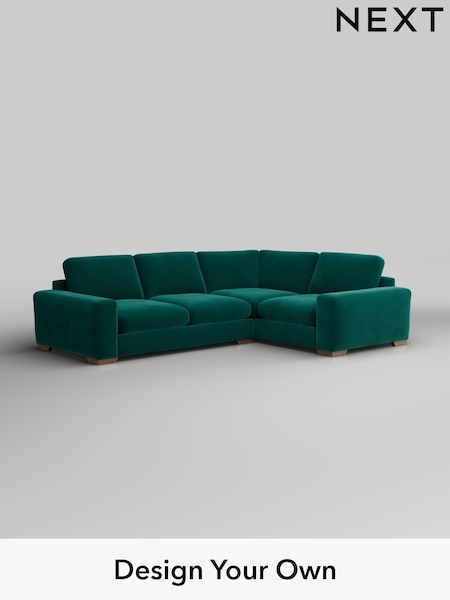 Plush Velvet Easy Clean/Juniper Green Houghton Deep Sit (W44845) | £2,575