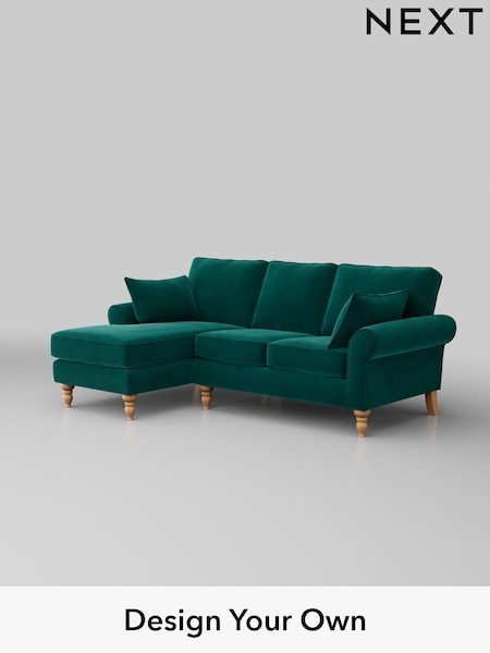 Plush Velvet Easy Clean/Juniper Green Mallory (W44846) | £1,475
