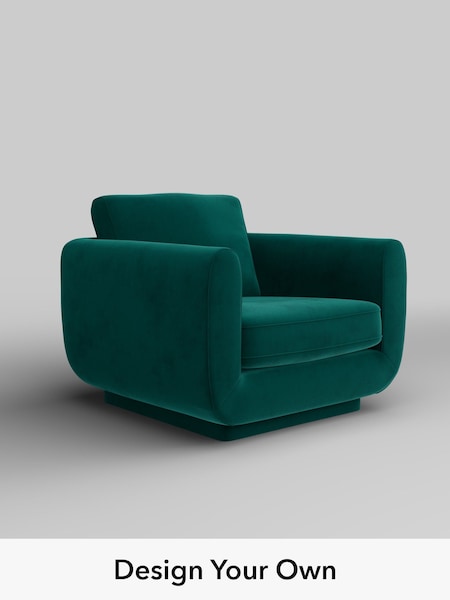 Plush Velvet Easy Clean/Juniper Green N Premium Pia (W44848) | £1,025