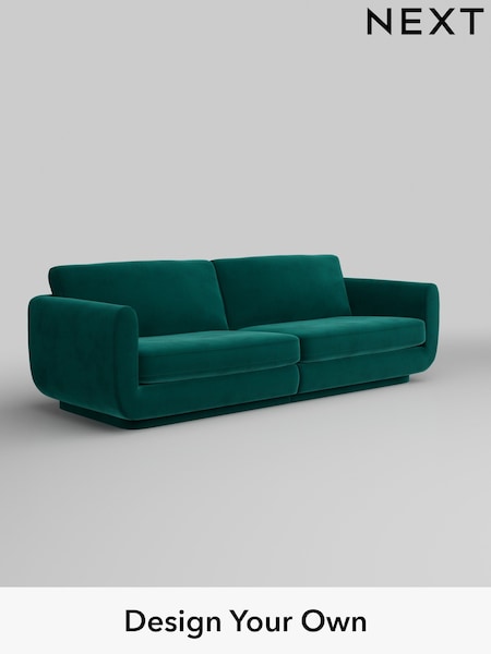 Plush Velvet Easy Clean/Juniper Green N Premium Pia (W44848) | £1,625