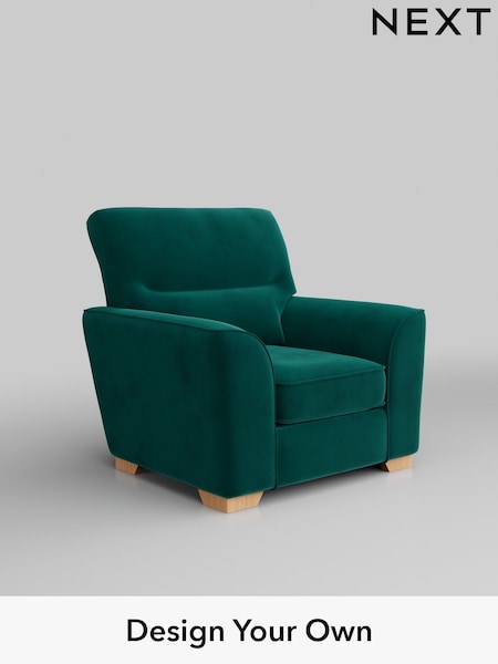 Plush Velvet Easy Clean/Juniper Green Stamford Highback (W44849) | £799