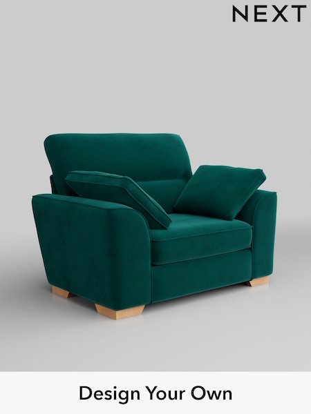Plush Velvet Easy Clean/Juniper Green Stamford Highback (W44849) | £899