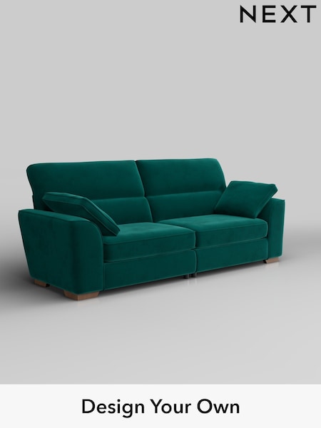 Plush Velvet Easy Clean/Juniper Green Stamford Highback (W44849) | £1,399