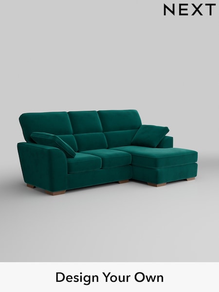 Plush Velvet Easy Clean/Juniper Green Stamford Highback (W44849) | £1,775