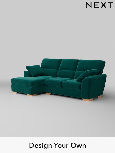 Plush Velvet Easy Clean/Juniper Green Stamford Highback (W44849) | £1,875