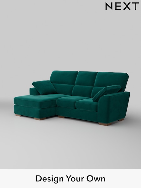 Plush Velvet Easy Clean/Juniper Green Stamford Highback (W44849) | £2,025