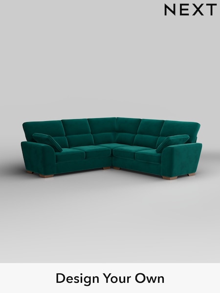 Plush Velvet Easy Clean/Juniper Green Stamford Highback (W44849) | £2,425