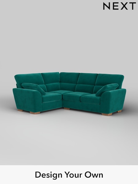 Plush Velvet Easy Clean/Juniper Green Stamford Highback (W44849) | £2,150