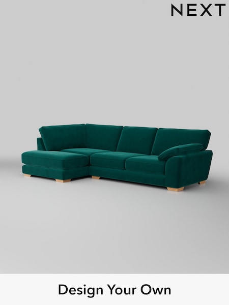 Plush Velvet Easy Clean/Juniper Green Stamford Grand Relaxed Sit (W44850) | £2,525