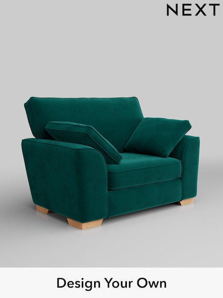 Plush Velvet Easy Clean/Juniper Green Stamford (W44851) | £850