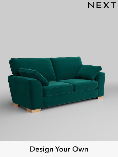 Plush Velvet Easy Clean/Juniper Green Stamford (W44851) | £1,250