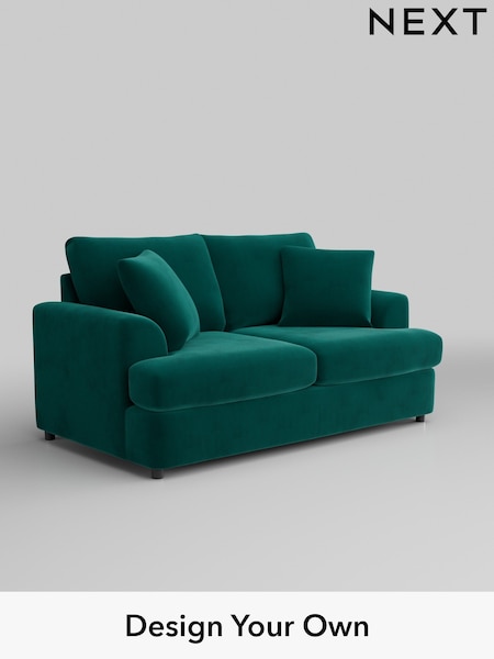 Plush Velvet Easy Clean/Juniper Green Parker Platform (W44852) | £1,175