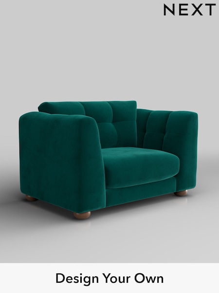 Plush Velvet Easy Clean/Juniper Green Jasmine (W44854) | £1,175