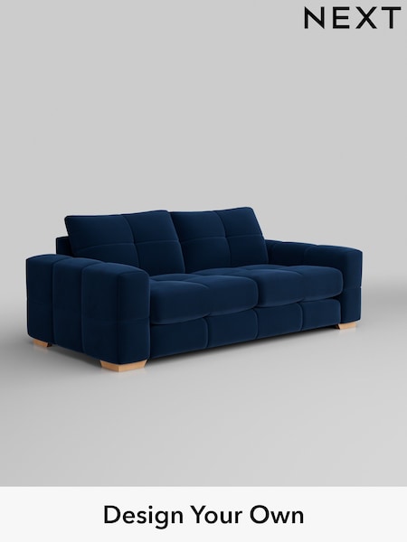 Plush Velvet Easy Clean/Navy Blue Brooke Deep Sit (W44855) | £1,725
