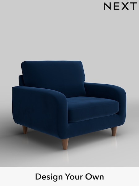 Plush Velvet Easy Clean/Navy Blue Camden (W44857) | £650