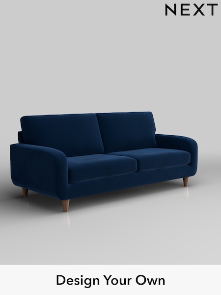Plush Velvet Easy Clean/Navy Blue Camden (W44857) | £1,099