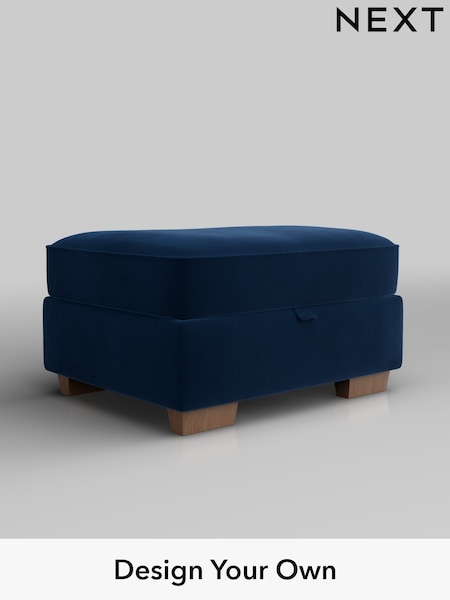 Plush Velvet Easy Clean/Navy Blue Hayden Buttoned Back (W44859) | £499