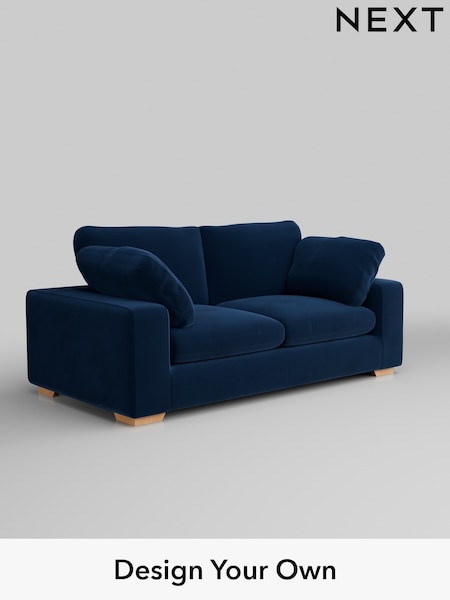 Plush Velvet Easy Clean/Navy Blue N Premium The Snuggle Grand (W44860) | £1,799