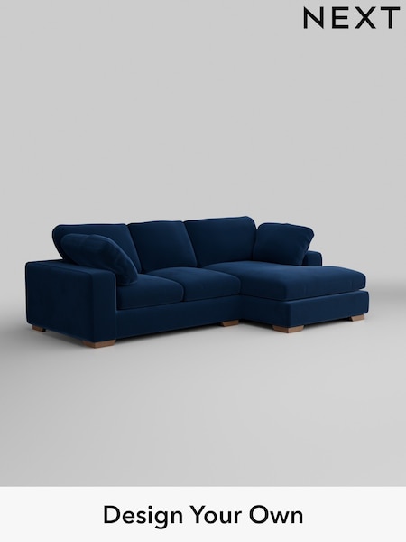 Plush Velvet Easy Clean/Navy Blue N Premium The Snuggle Grand (W44860) | £2,575