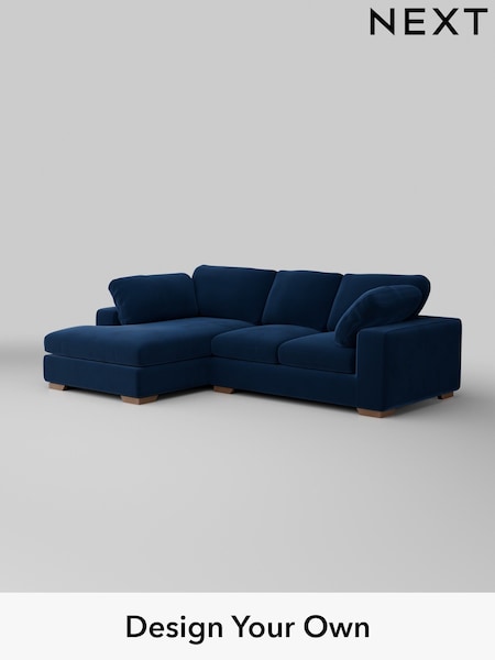 Plush Velvet Easy Clean/Navy Blue N Premium The Snuggle Grand (W44860) | £2,650