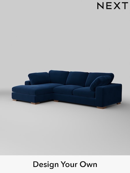 Plush Velvet Easy Clean/Navy Blue N Premium The Snuggle Grand (W44860) | £2,750