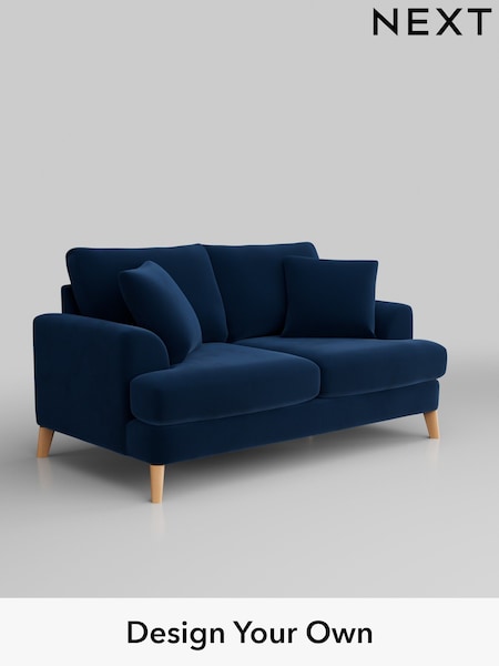 Plush Velvet Easy Clean/Navy Blue Parker (W44862) | £1,275