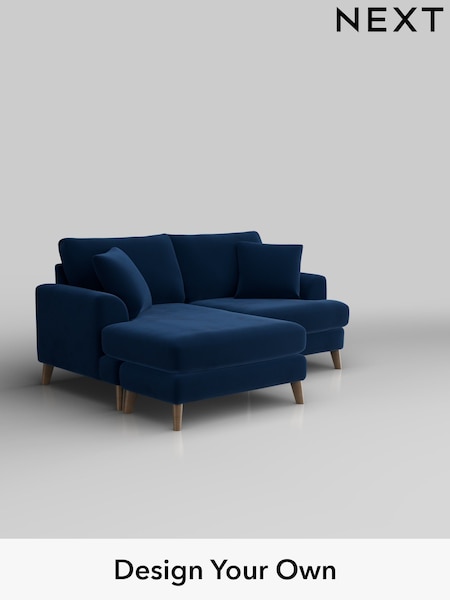 Plush Velvet Easy Clean/Navy Blue Parker (W44862) | £1,550
