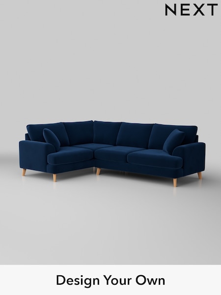 Plush Velvet Easy Clean/Navy Blue Parker (W44862) | £2,325