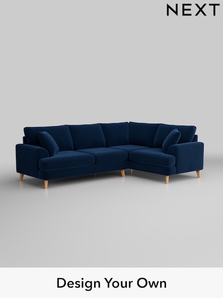 Plush Velvet Easy Clean/Navy Blue Parker (W44862) | £2,325