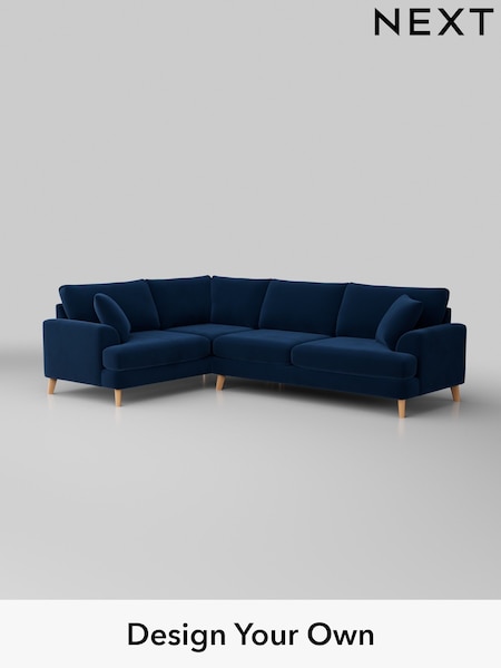 Plush Velvet Easy Clean/Navy Blue Parker (W44862) | £2,425