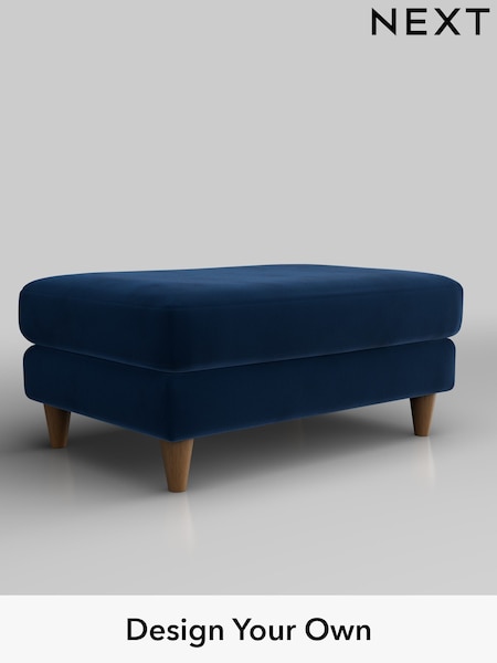 Plush Velvet Easy Clean/Navy Blue Hartley Highback Relaxed Sit (W44864) | £425