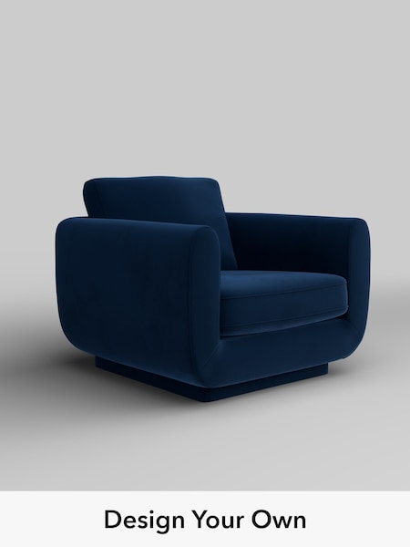 Plush Velvet Easy Clean/Navy Blue N Premium Pia (W44865) | £1,025