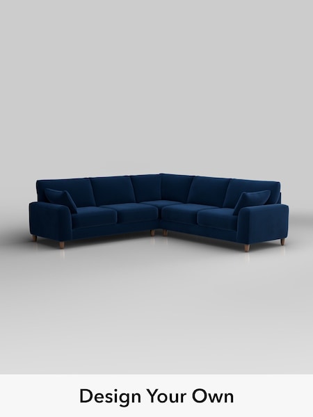 Plush Velvet Easy Clean/Navy Blue Campbell (W44866) | £2,350