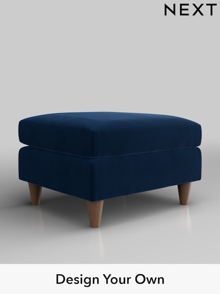 Plush Velvet Easy Clean/Navy Blue Elliot Highback (W44871) | £350