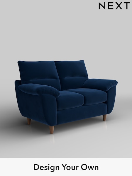 Plush Velvet Easy Clean/Navy Blue Elliot Highback (W44871) | £975