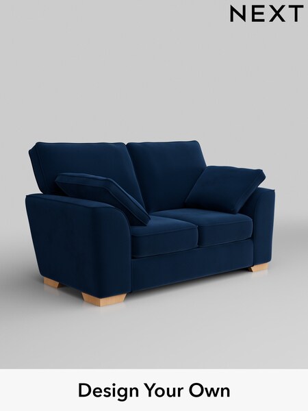 Plush Velvet Easy Clean/Navy Blue Stamford (W44873) | £1,050