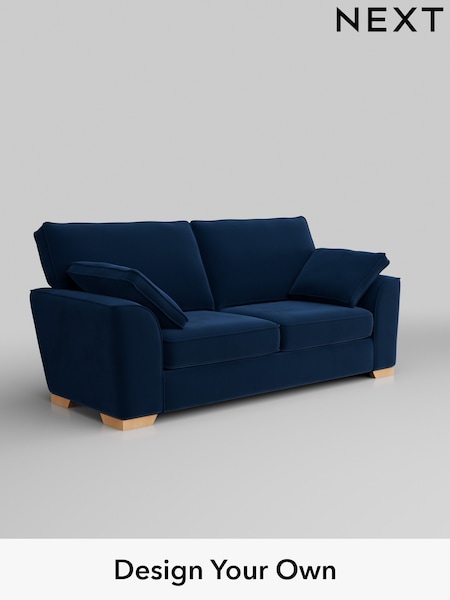 Plush Velvet Easy Clean/Navy Blue Stamford (W44873) | £1,250