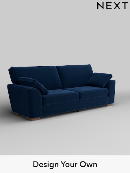 Plush Velvet Easy Clean/Navy Blue Stamford (W44873) | £1,350