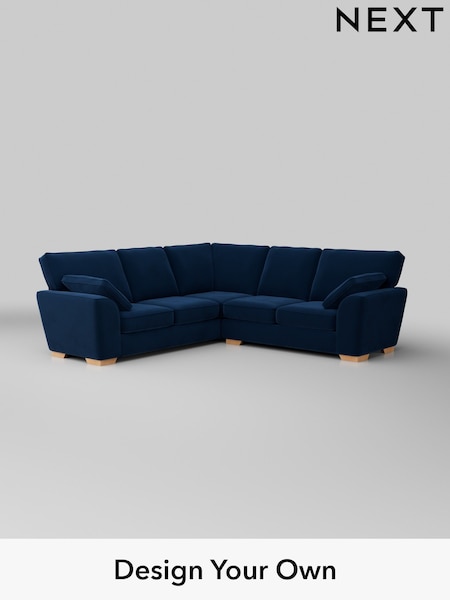 Plush Velvet Easy Clean/Navy Blue Stamford (W44873) | £2,350