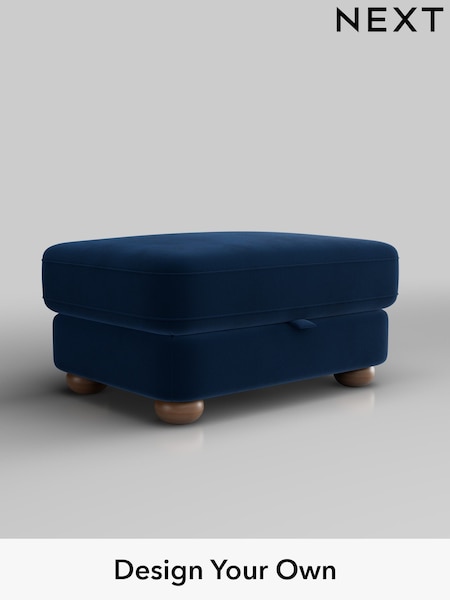 Plush Velvet Easy Clean/Navy Blue Jasmine (W44874) | £499