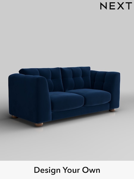 Plush Velvet Easy Clean/Navy Blue Jasmine (W44874) | £1,375