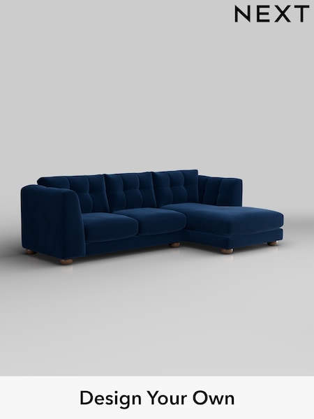 Plush Velvet Easy Clean/Navy Blue Jasmine (W44874) | £2,075