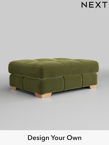 Plush Velvet Easy Clean/Mid Olive Green Brooke Deep Sit (W44875) | £599