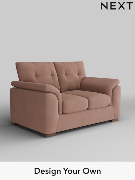 Plush Velvet Easy Clean/Mid Natural Hayden Buttoned Back (W44878) | £1,025