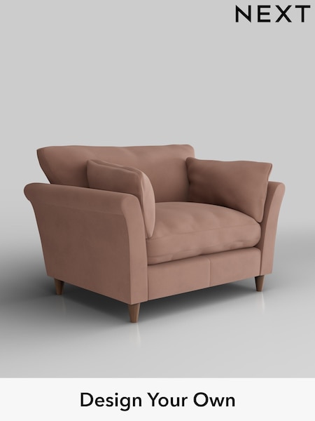 Plush Velvet Easy Clean/Mid Natural Hartley Relaxed Sit (W44879) | £1,025