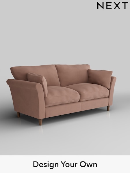 Plush Velvet Easy Clean/Mid Natural Hartley Relaxed Sit (W44879) | £1,275