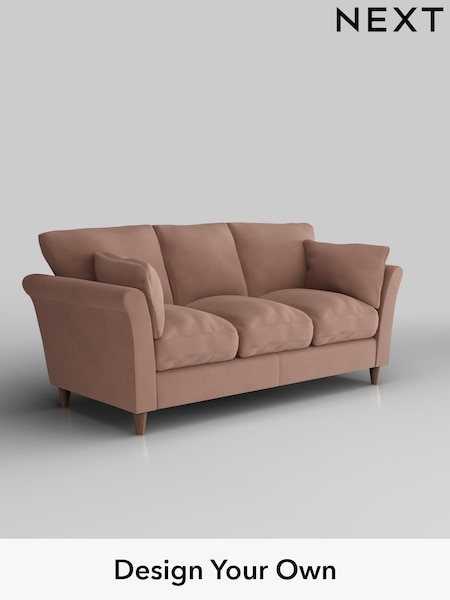 Plush Velvet Easy Clean/Mid Natural Hartley Relaxed Sit (W44879) | £1,275